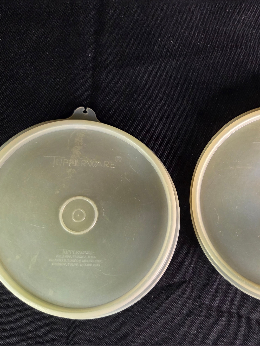 Vintage Sheer Tupperware  Number 227-41 C Lid